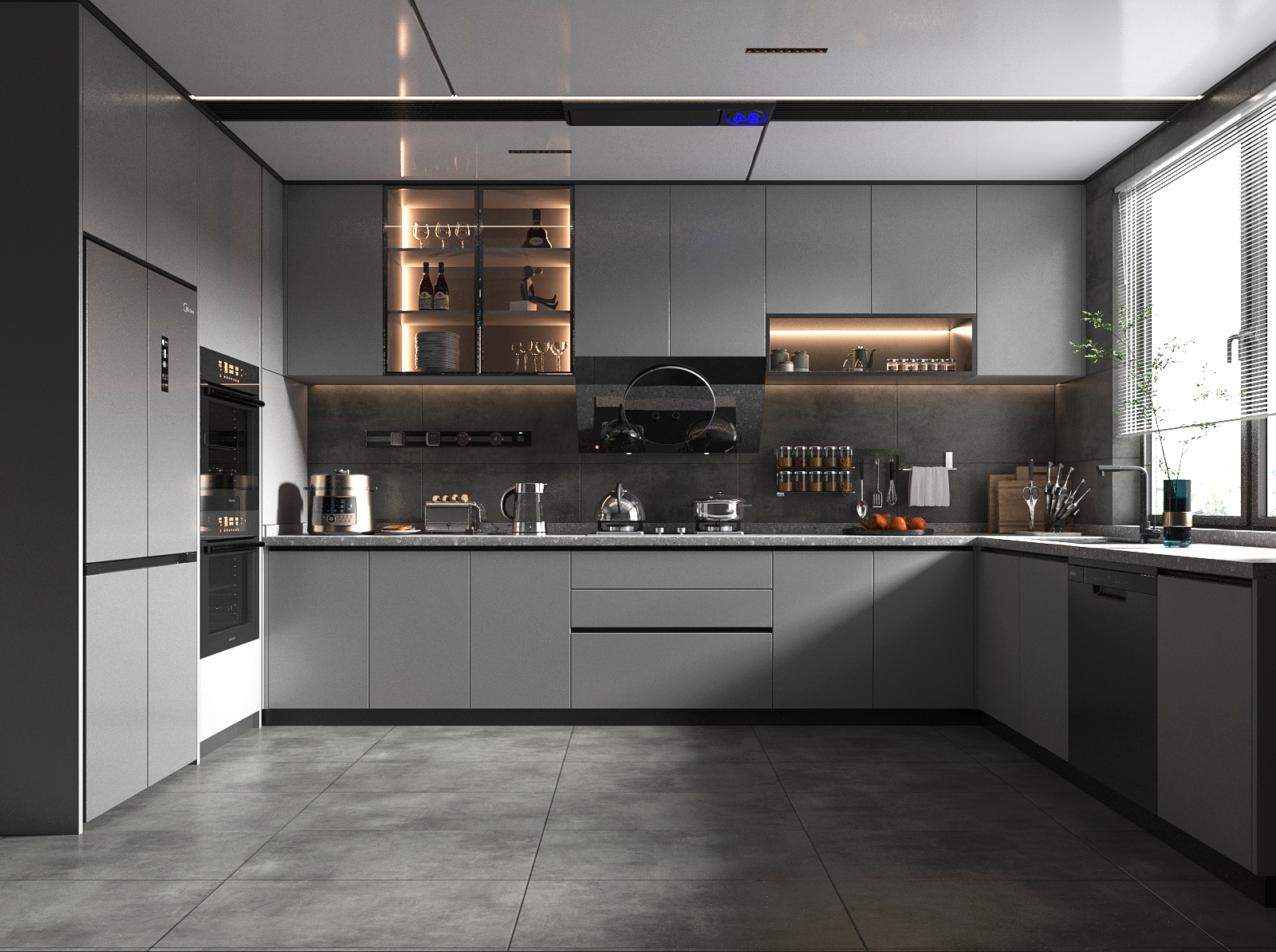 Gạch Vân Xi Măng Bê Tông 40x80cm Anchiano GD48101M - Gạch ốp lát nhà vệ sinh - Gạch lát sân